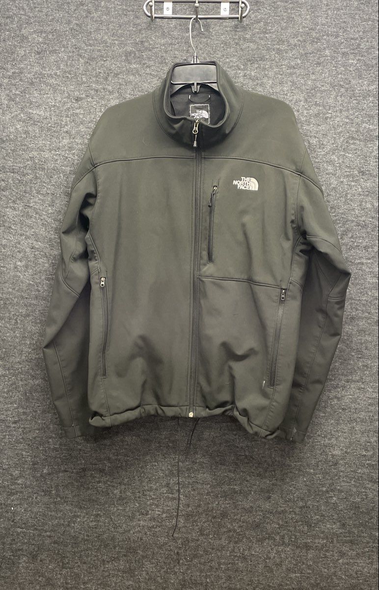 The North Face Men's TNF Apex Softshell Jacket Olive Green Full Zip Size XL