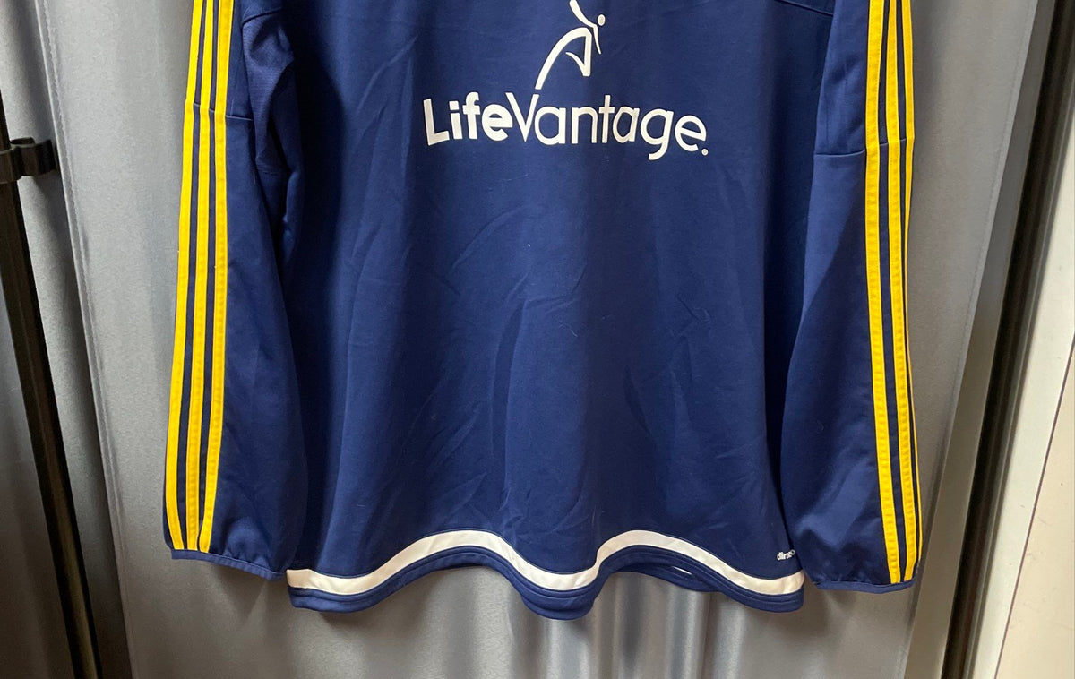 Adidas Men's Real Salt Lake MLS Blue Climacool Pullover Training Top Sz 2XL