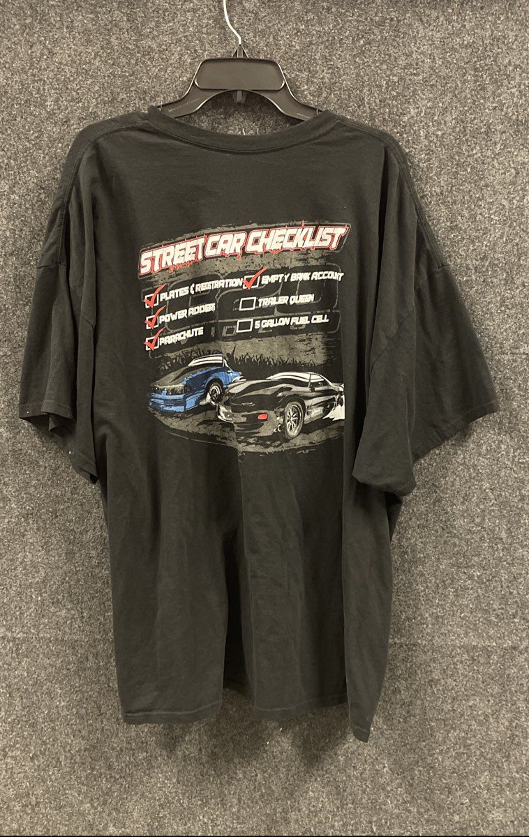 1320 Video Gildan Men's T-Shirt Black Street Car Checklist Racing Graphic 4XL