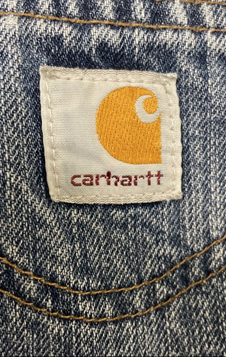 Vintage Y2K Carhartt Women's Blue WB160 Straight Leg Cotton Jeans Sz 10x34