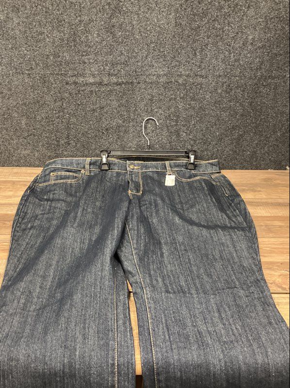 Michael Kors Women's Greenwich Boot Jeans Dark Blue Mid Rise Bootcut Sz 22W