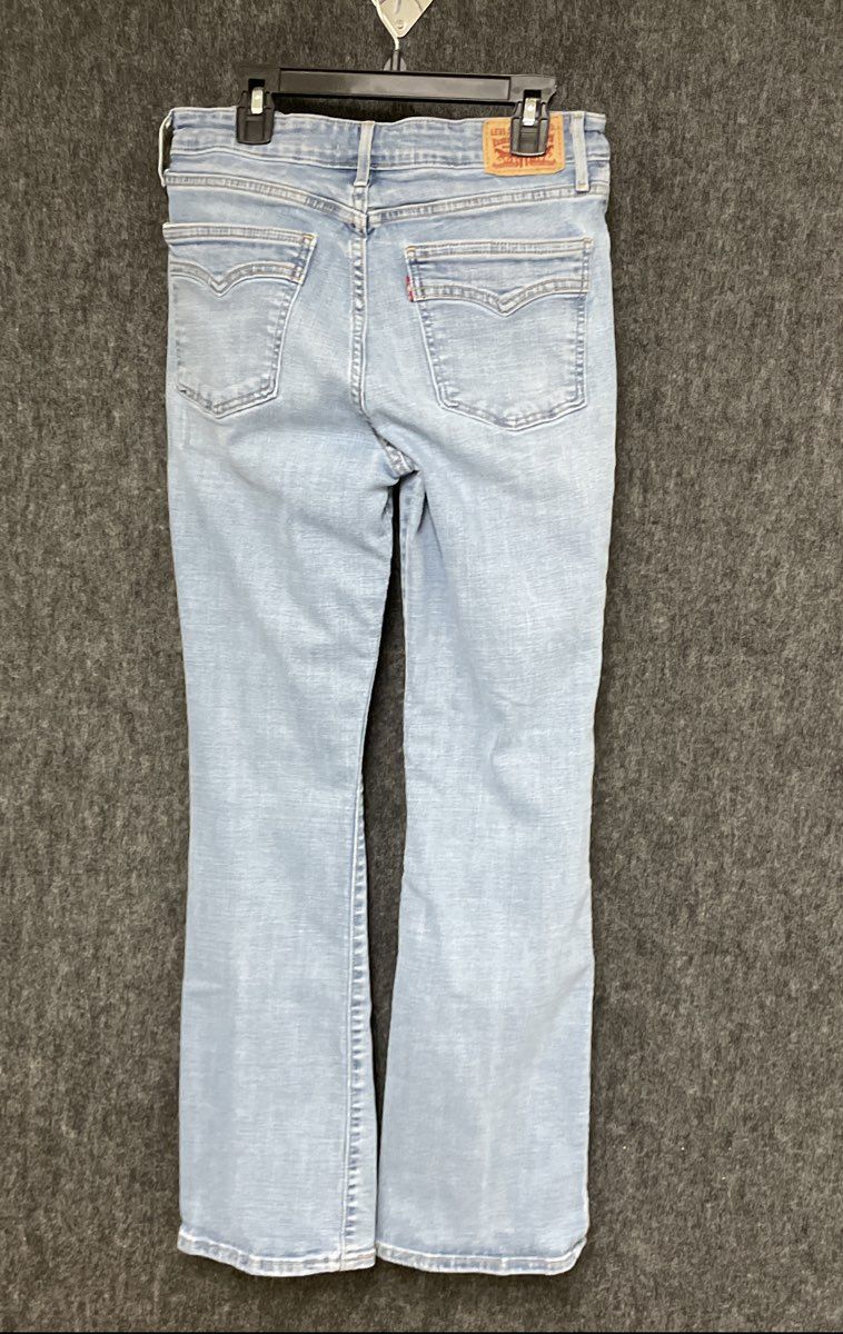 Levi's Women's 725 High Rise Bootcut Jeans Light Blue Wash Denim Sz 29