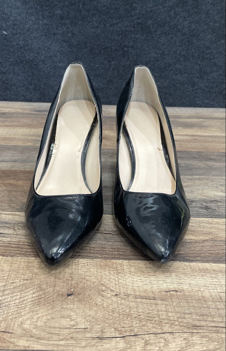 Cole Haan Grand.OS Black Patent Leather Pointed Toe Pumps Heels Size 9.5 C