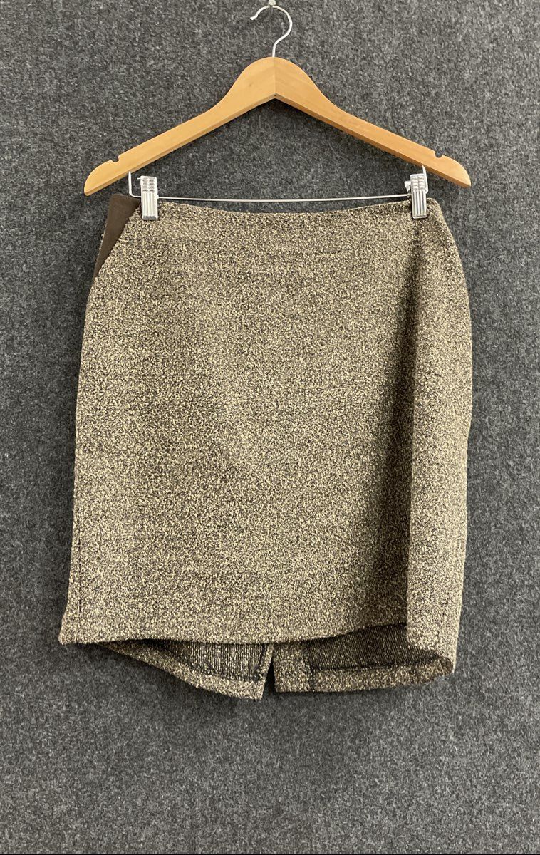 Vintage 90s NYCC New York Clothing Co Textured Skirt Suit Set Zip Jacket Sz 14P
