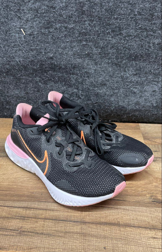 Nike Renew Run Black Pink Orange Women's Running Shoes Size 10