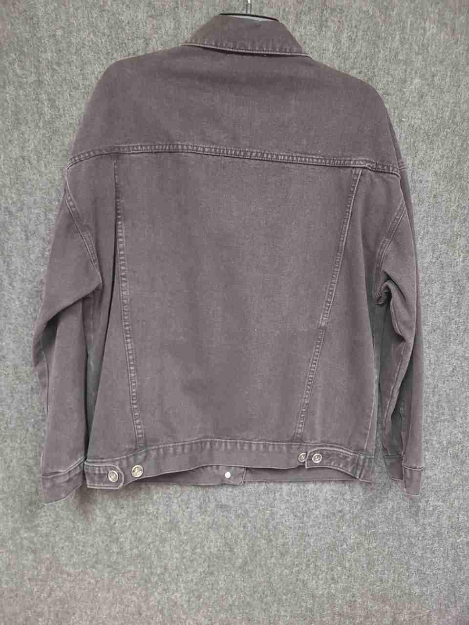 CantonWalker Women's Faded Black Denim Waler Jacket Size M