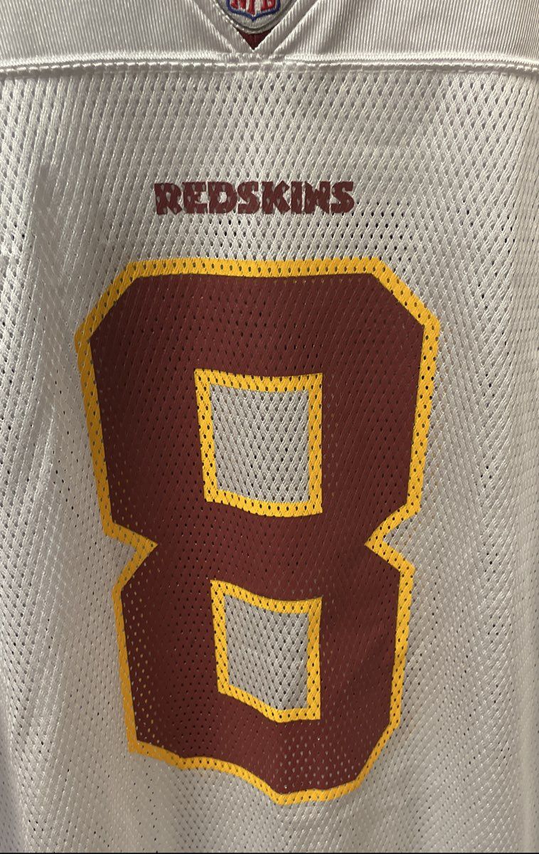 Vintage 2004 Reebok Mark Brunell Washington Redskins #8 NFL Jersey White Sz L