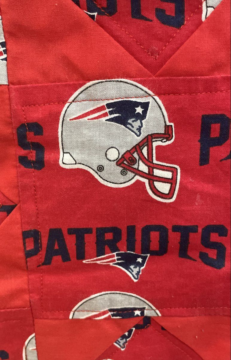 New England Patriots Red Quilted Star Patchwork Tote Bag Shoulder Bag NFL