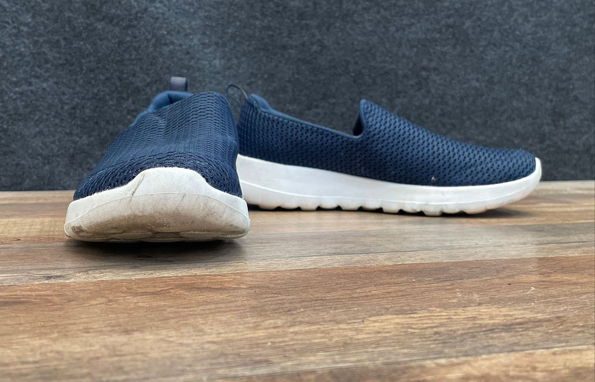 Skechers GOwalk 5GEN Navy Blue Mesh Slip-on Sneakers Women's Size 6