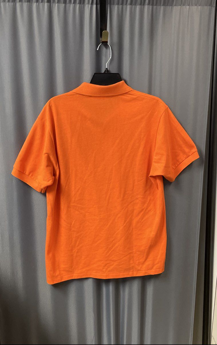 Lacoste Men's Orange L.12.12 Classic Fit Pique Short Sleeve Polo Shirt Sz M