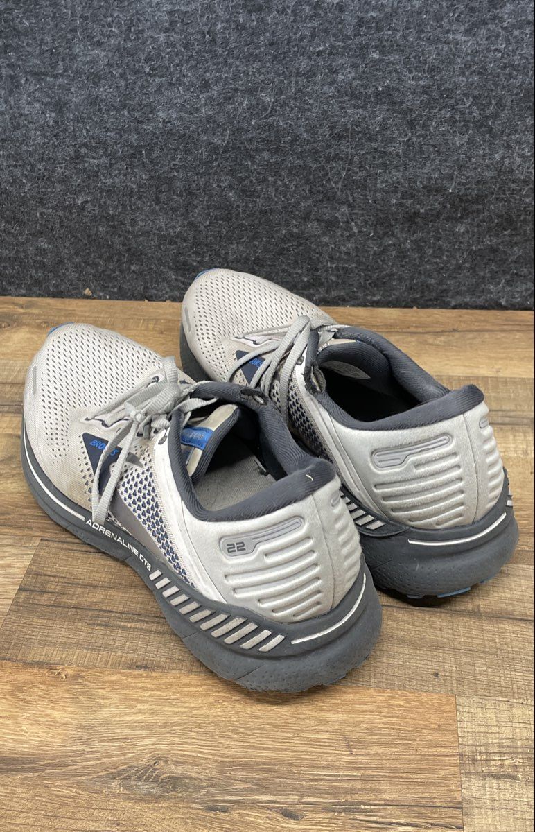Brooks Adrenaline GTS 22 Grey Blue Men's Running Shoes Size 13