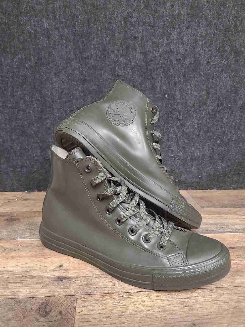 Converse Chuck Taylor All Star Rubber High Top Olive Green Mens 7.5 Womens 9.5