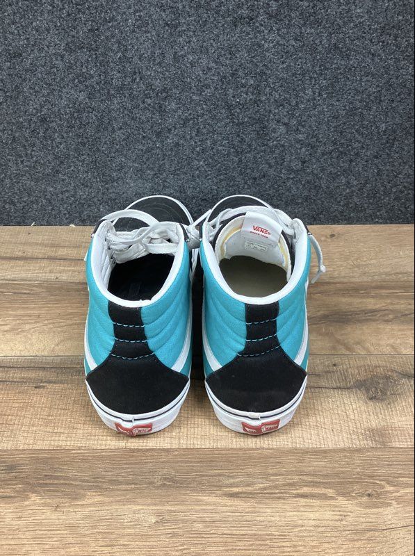 Vans Sk8-Hi Black Teal High Top Skate Sneakers Men's Size 10