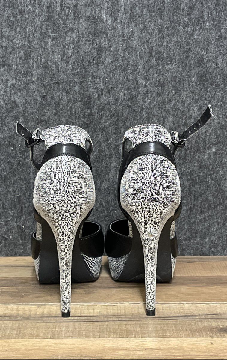 Nine West Black Ankle-Strap Platform Heels Size 9