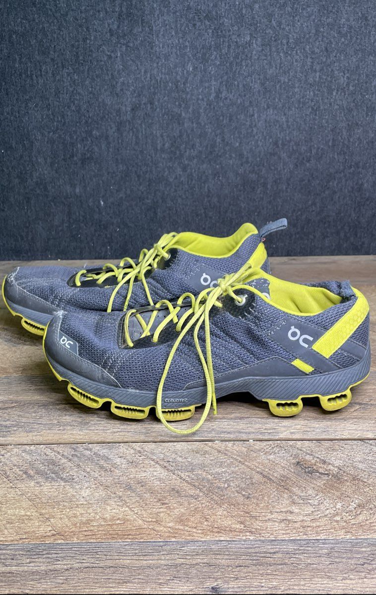On Running Cloudsurfer Grey Yellow Men's Running Shoes Size 9