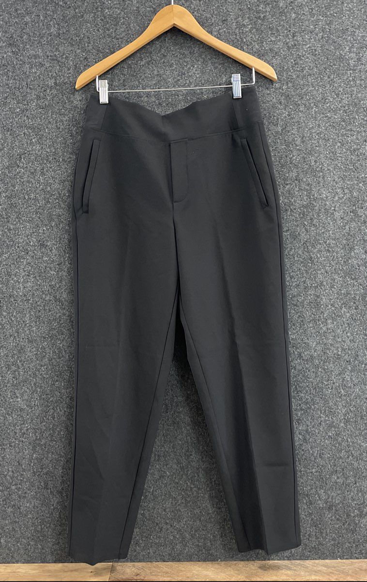 Athleta Women's Black Endless Pants High Rise Tapered Leg Stretch Sz 8