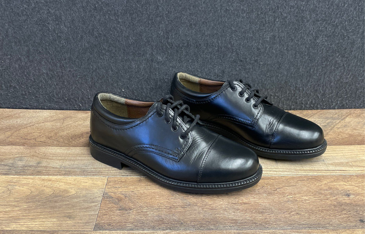 Dockers Gordon Black Leather Cap Toe Oxford Shoes Men's Size 7.5M