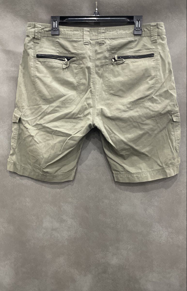 INC International Concepts Men's Green Multi-Pocket Cotton Cargo Shorts Size 34