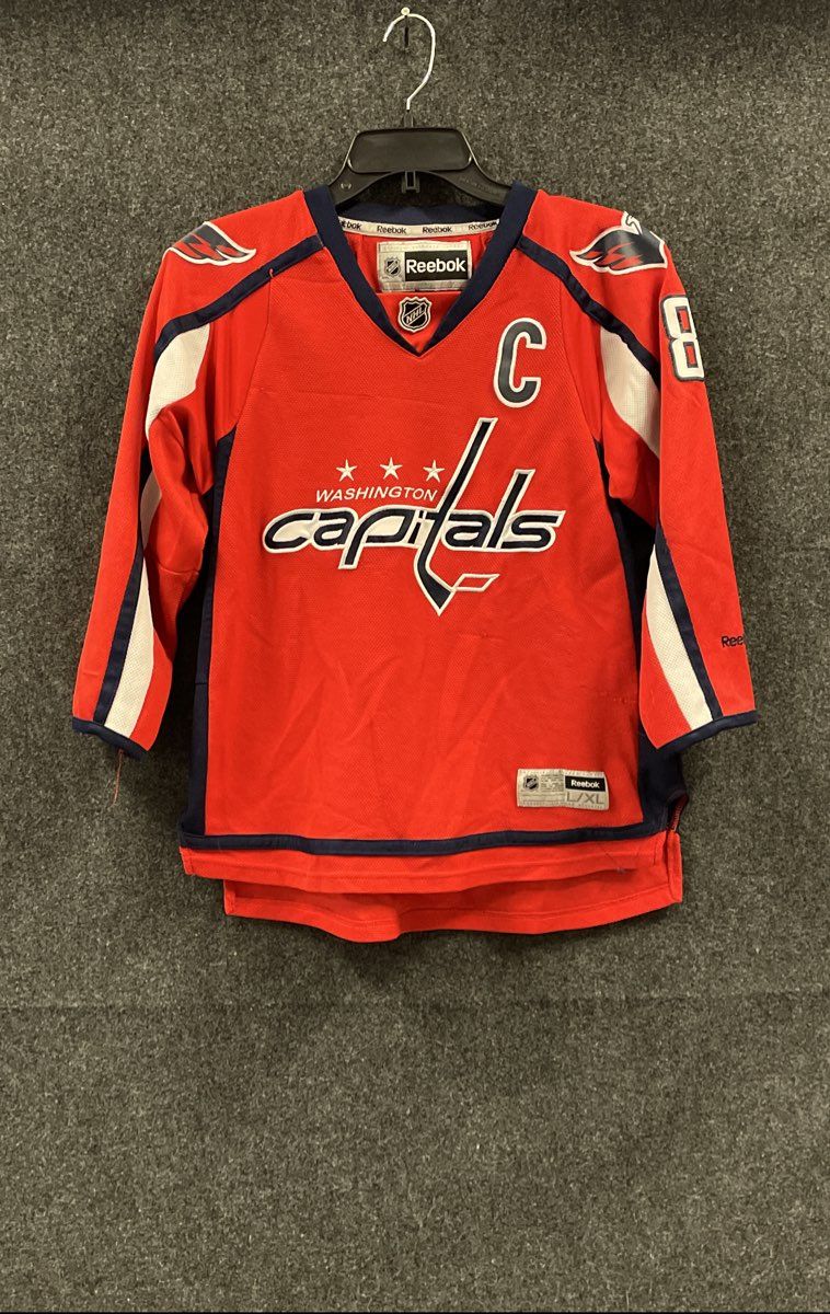 Reebok Youth Washington Capitals Alex Ovechkin #8 Red NHL Jersey Sz L/XL