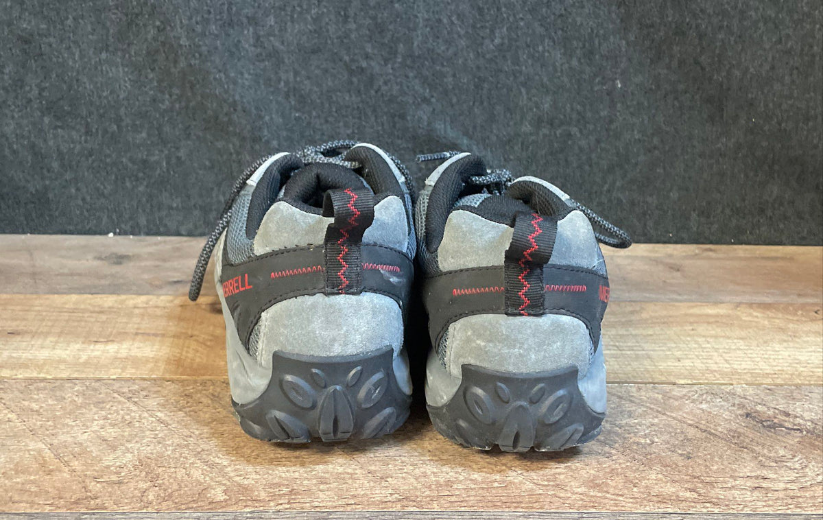 Merrell Alverstone Men's Gray Black Red Trail Hiking Shoes Size 9