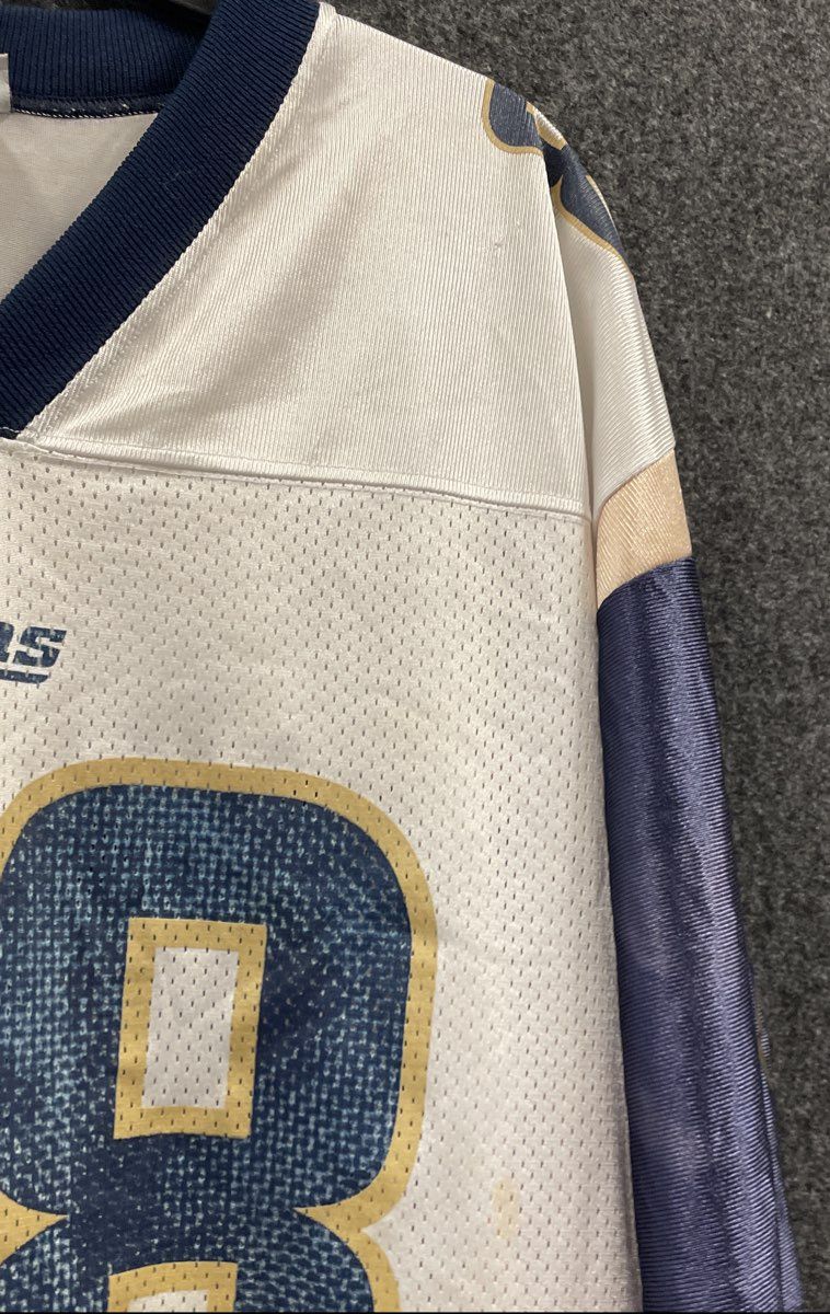 Vintage Y2K Reebok Men's St. Louis Rams Torry Holt 88 NFL Jersey White 2XL