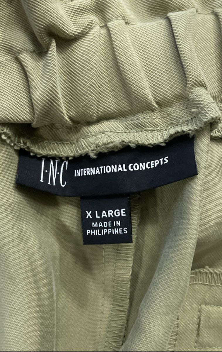 INC International Concepts Women's Green High Rise Jogger Pants Sz XL NWT