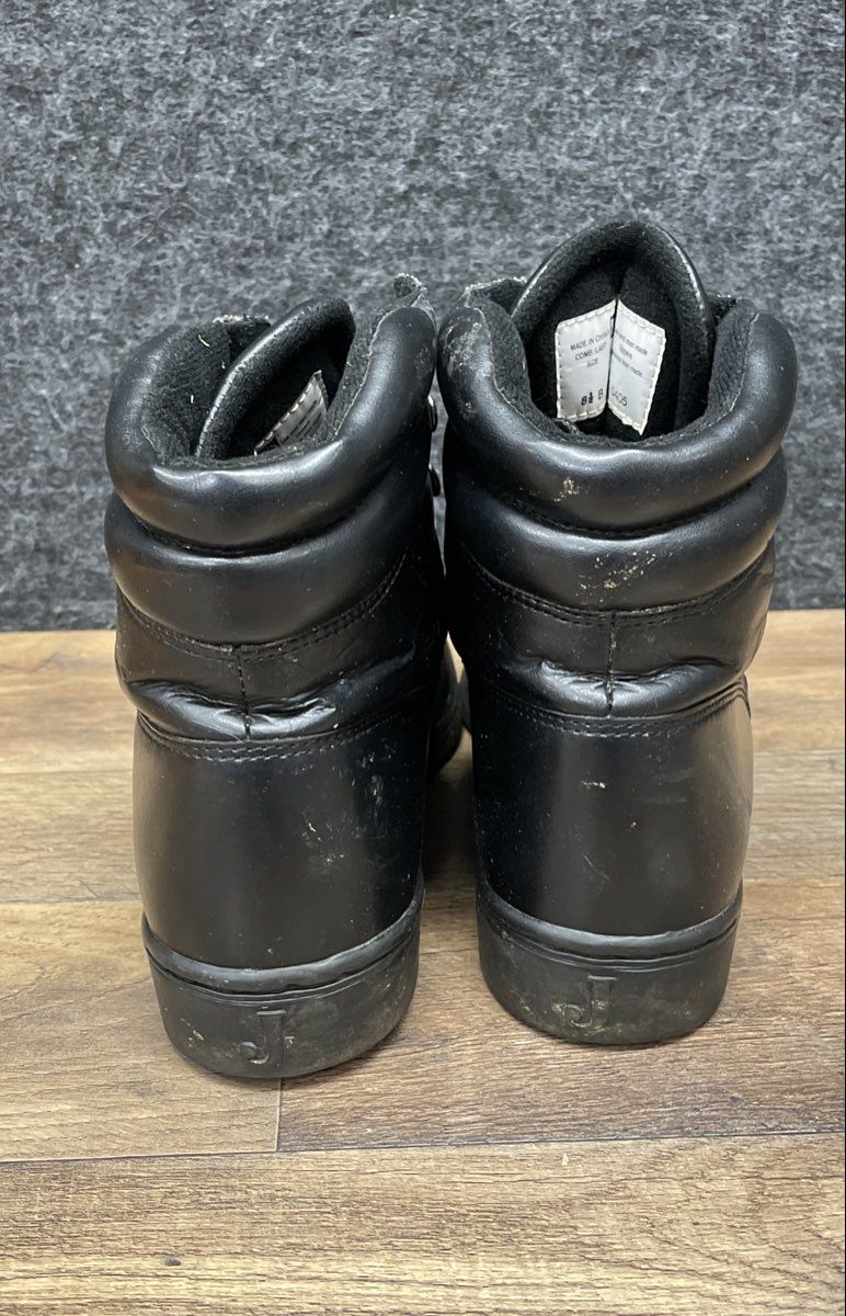 Justin Basics JBL400 Black Leather Lace Up Kiltie Boots Women's Size 8.5 B