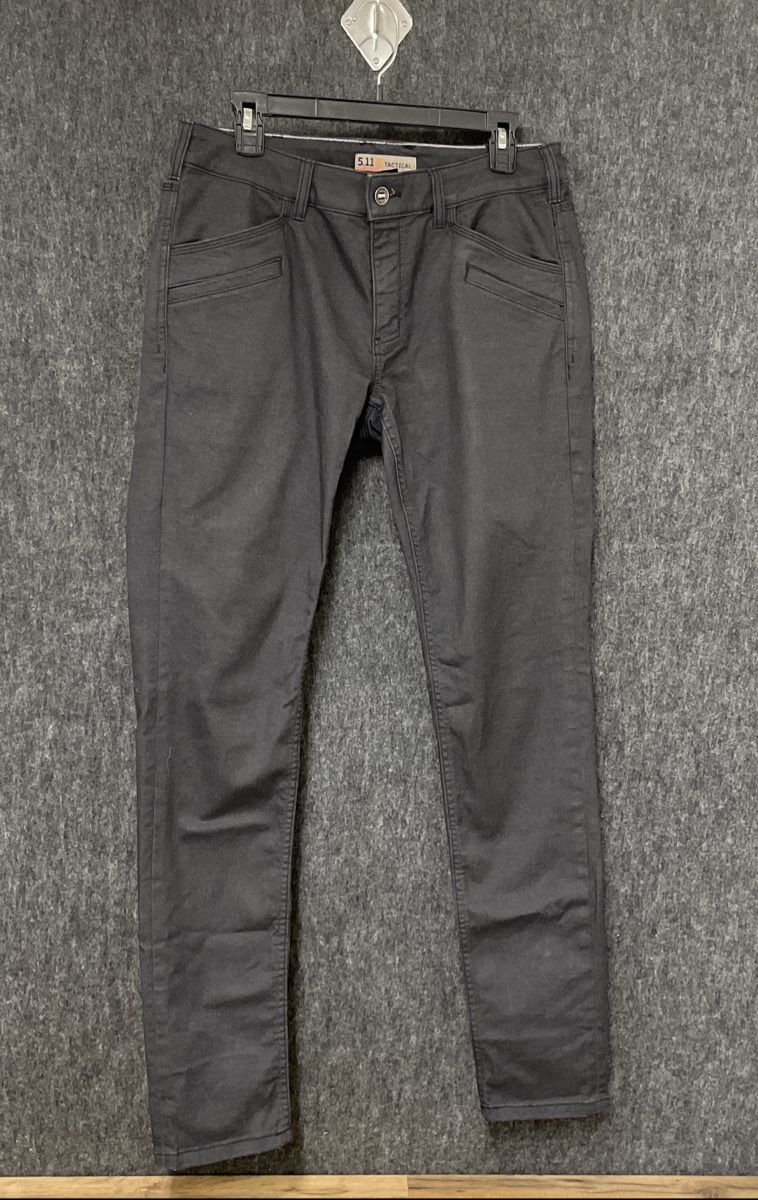 5.11 Tactical Women's Wyldcat Pants Charcoal Gray Utility Slim Fit Sz 10 Long