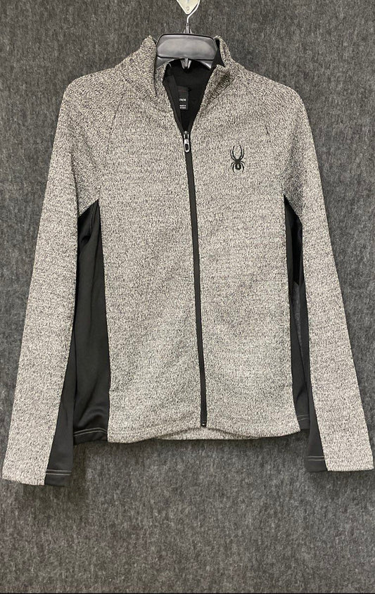 Spyder Men's Steller Full Zip Jacket Gray Black Hybrid Marl Size Medium