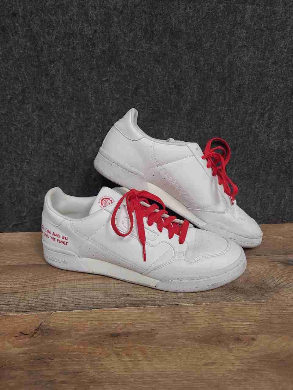 Adidas Continental 80 Vegan Clean Classics White Sneakers Men's Size 10.5