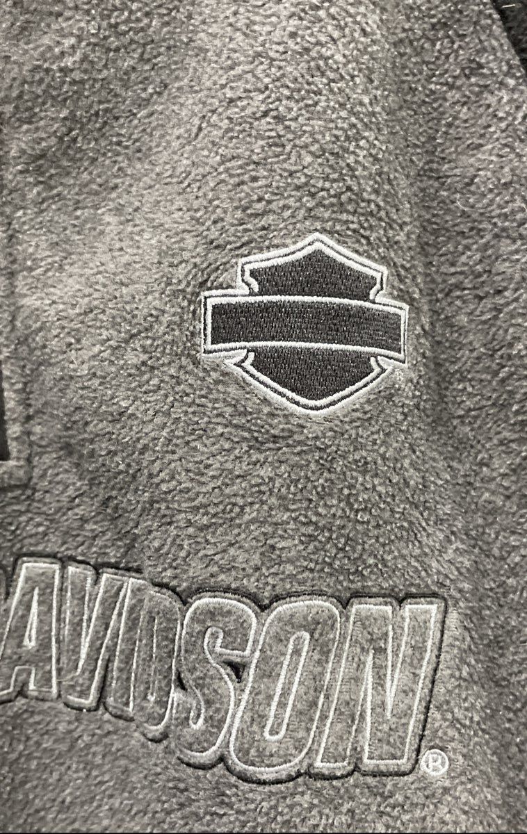 Vintage 2005 Harley-Davidson Danbury CT Quarter Zip Fleece Pullover Sz L/XL