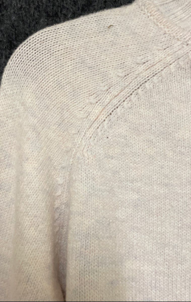 Truth by Republic Women's Mock Neck Sweater Cream Ribbed Knit Sz M NWT