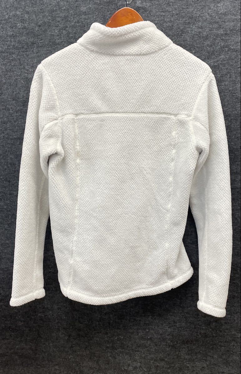 Patagonia Women's White Re-Tool Snap-T Pullover Quilted Fleece Jacket Sz M