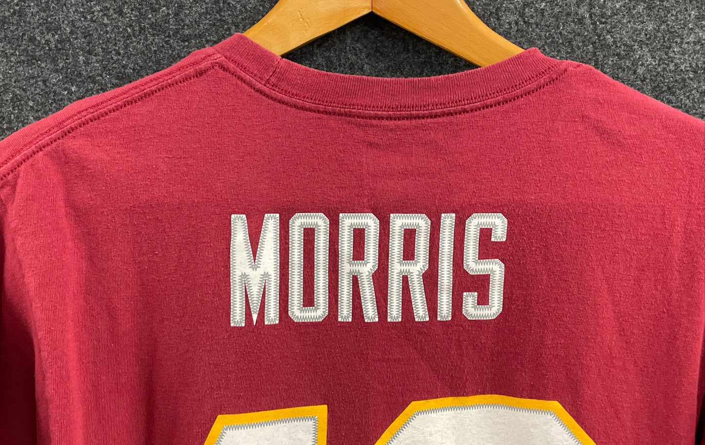 NFL Team Apparel Men's Burgundy Washington Redskins Alfred Morris 46 Tee Sz M