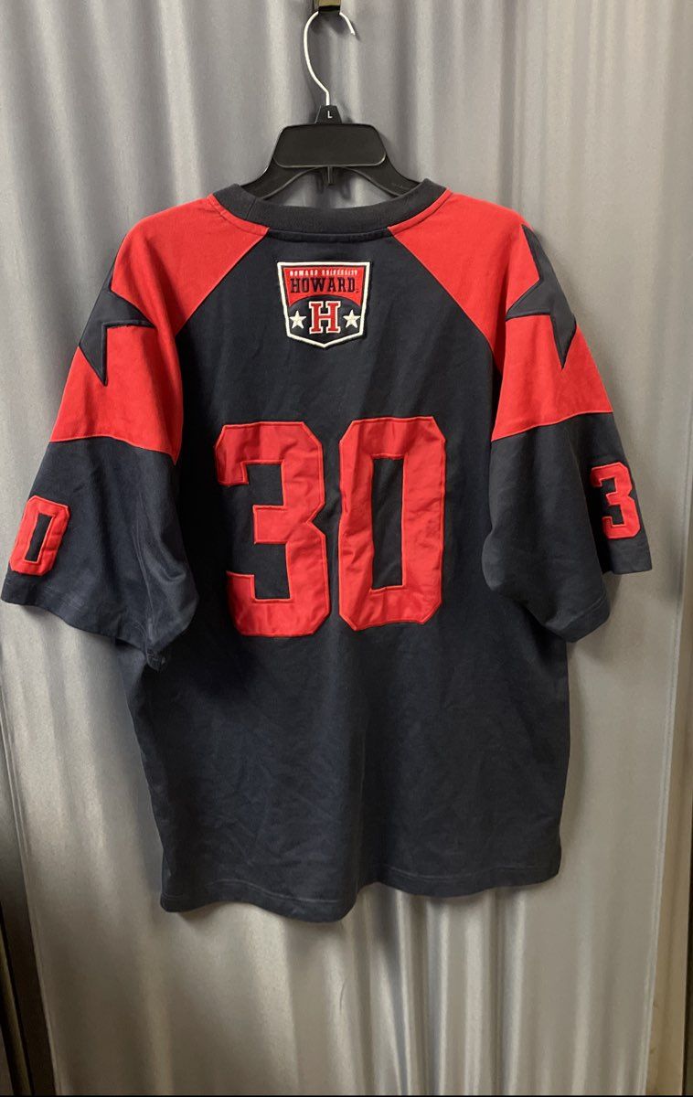 Colosseum Men's Howard University Football Jersey Navy Red Vintage 90s Sz XXL