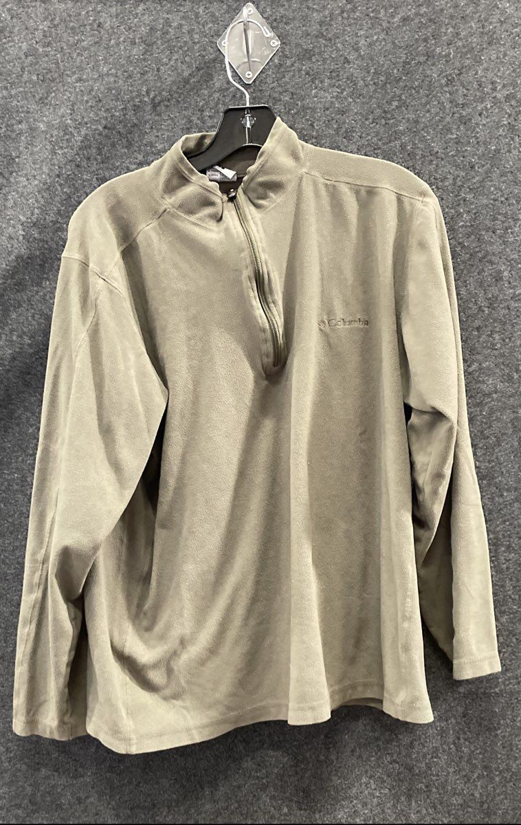 Columbia Men's Green Steens Mountain Quarter Zip Fleece Pullover Size L