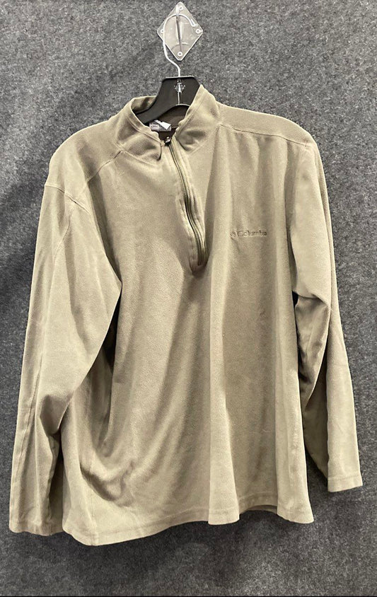 Columbia Men's Green Steens Mountain Quarter Zip Fleece Pullover Size L