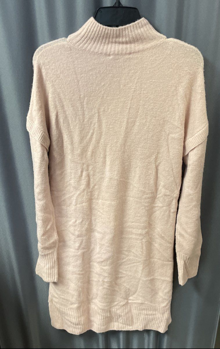 Esqualo Women's Rose Jumper Sweater Dress Mock Neck Ribbed NWT Sz XS
