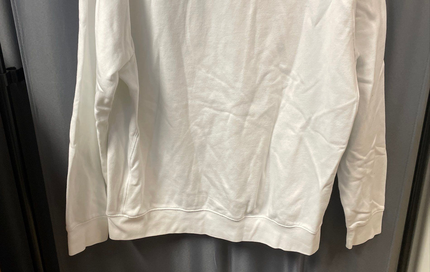 Nike Men's White Pullover Club Fleece Hoodie Futura Logo Sz XL-T