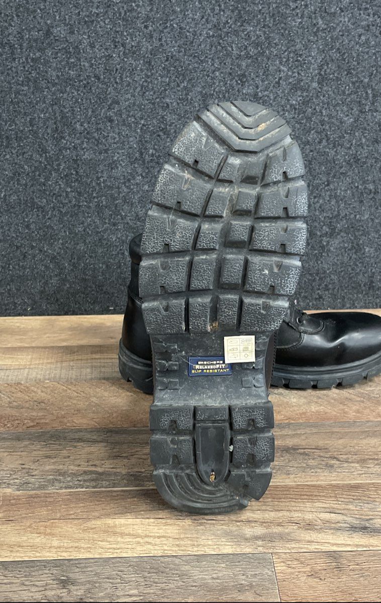 Skechers Work 77526 Wascana Linnehan Black Waterproof Boots Men's Size 15