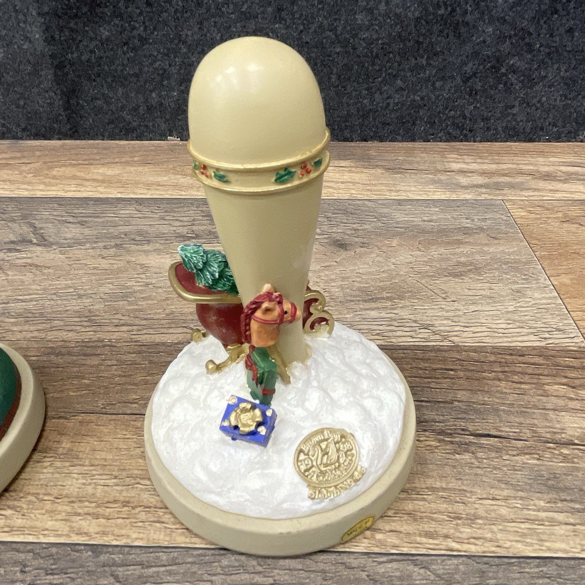 Pair of 1998 Brown Bag Cookie Art Stamp Santa Mail Bag & Santa's Sleigh #44 #46