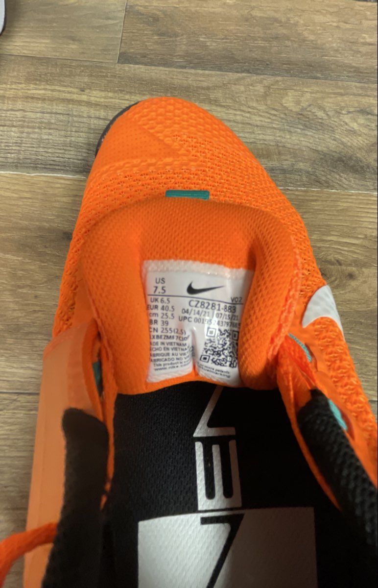 Nike Metcon 7 Total Orange Black Copa Training Shoes Men's Size 7.5