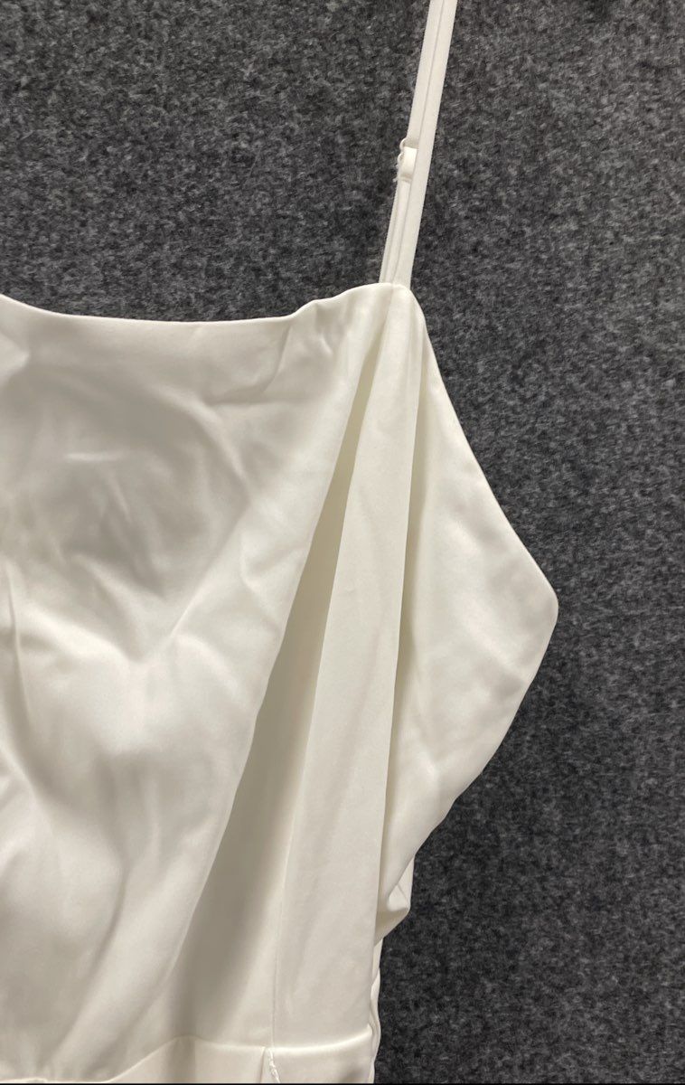 Nine West Women's White Knight Wide Leg Jumpsuit Sleeveless NWT Sz L