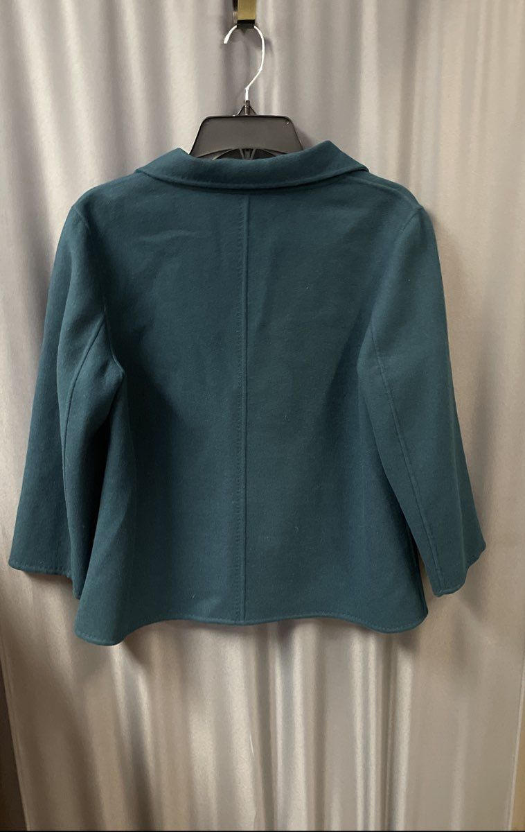 Talbots Women's Jade 100% Wool Short Coat Jacket Button Front Sz 10
