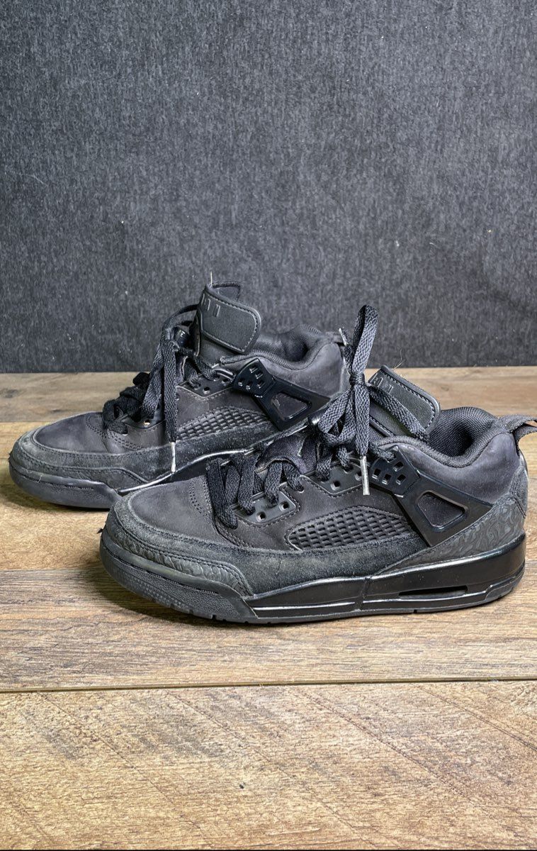 Nike Air Jordan Spizike Low Black Cat Youth Sneakers Size 4Y