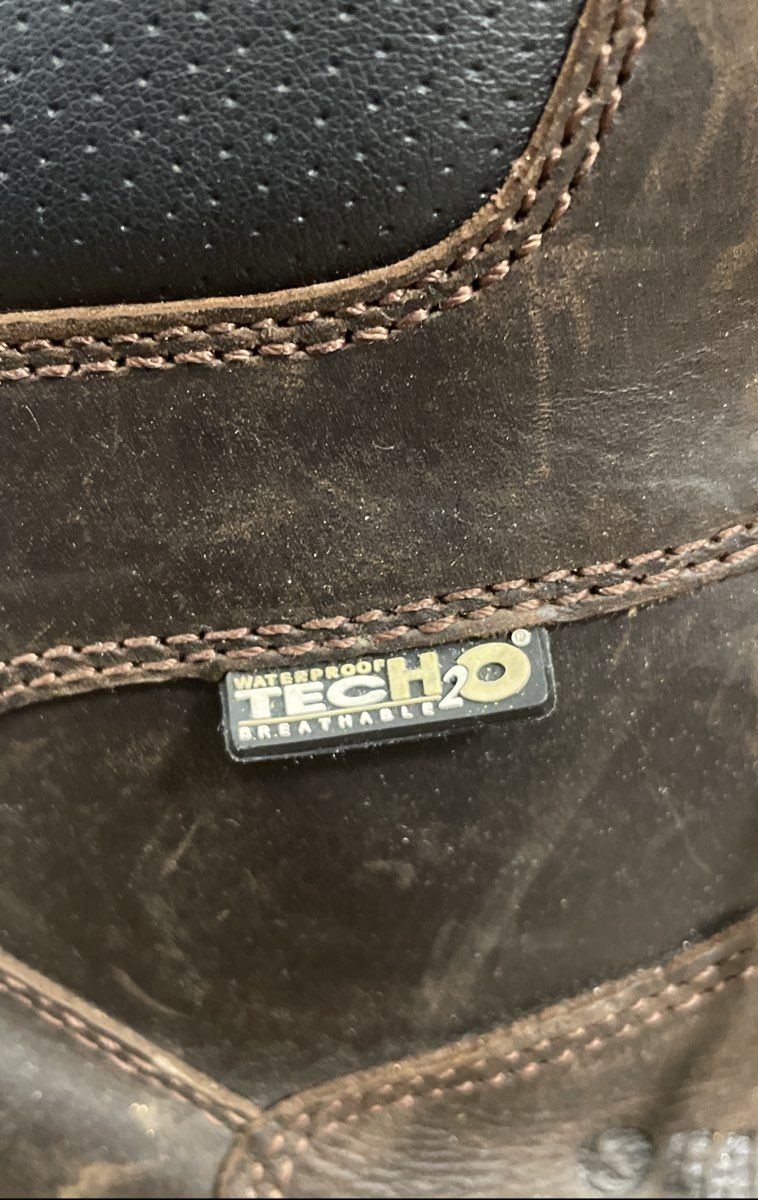 Gander Mountain TechH2O Waterproof Brown Leather Hiking Work Boots Men's Size 11
