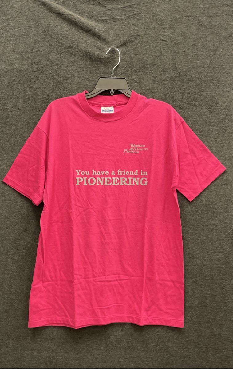 Vintage 80s Telephone Pioneers of America T-Shirt Single Stitch Hanes XL