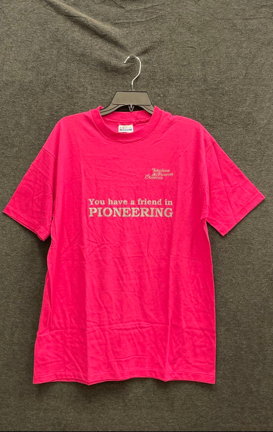 Vintage 80s Telephone Pioneers of America T-Shirt Single Stitch Hanes XL