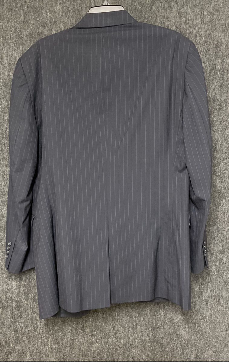 Jos. A. Bank Men's Navy Blue Pinstripe 100% Wool 2-Button Blazer Jacket Sz 40L