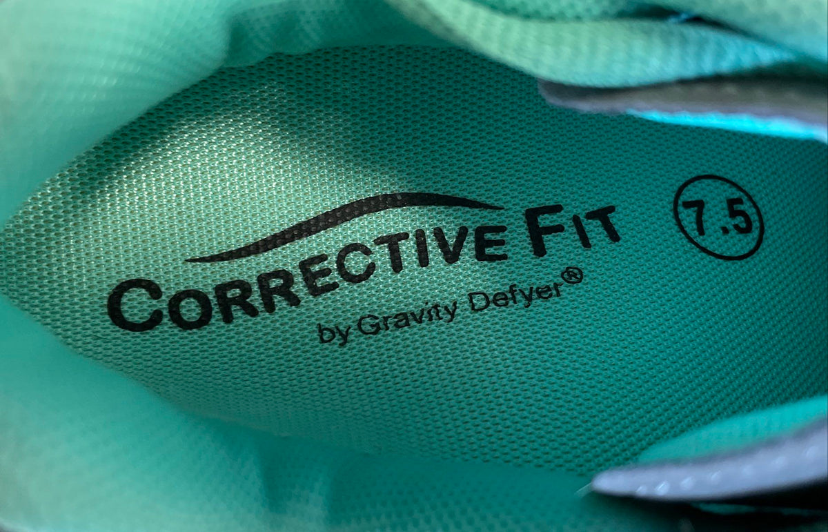 Gravity Defyer G-Defy Ion Grey Teal VersoShock Running Sneakers Size 7.5
